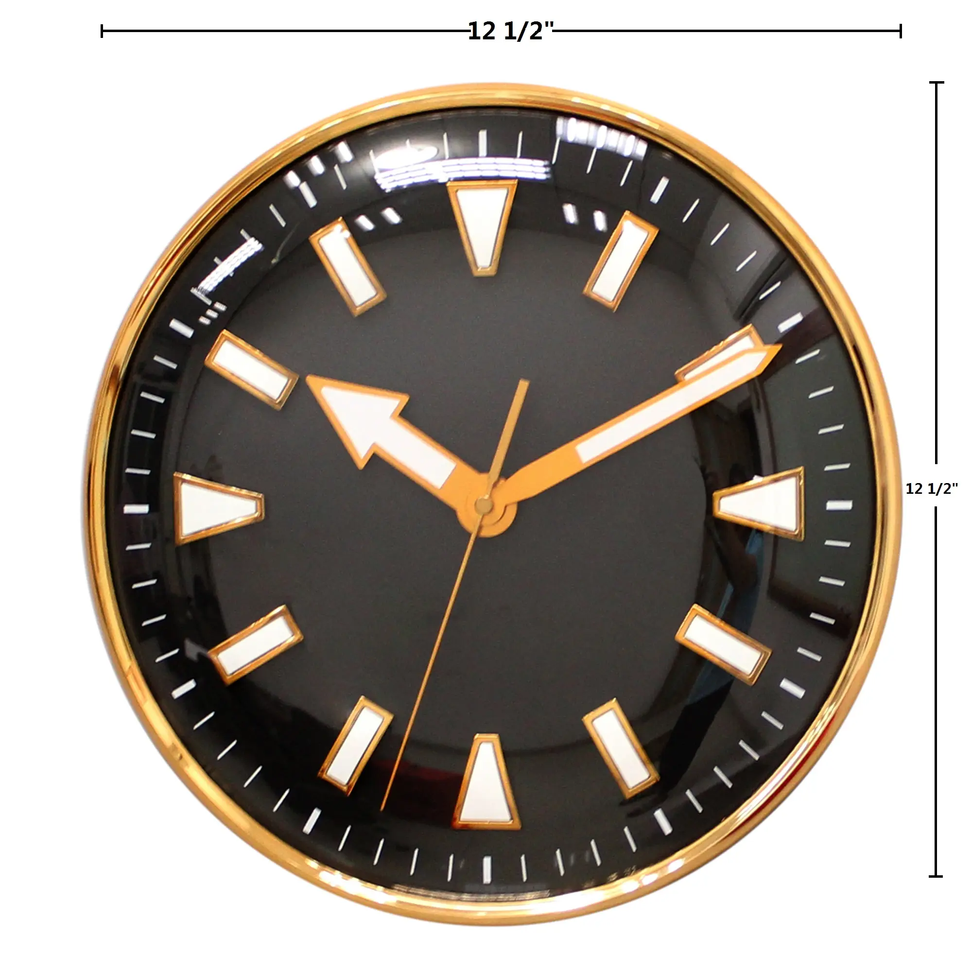 Luxus Sunshine Uhren förmige Uhr Runds ch reiben Gold Weiß Dekorative Wanduhr Für Wohnzimmer