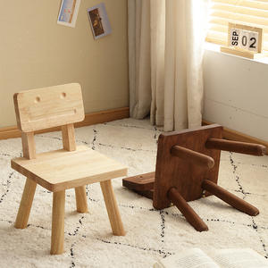 <span class=keywords><strong>Petit</strong></span> tabouret moderne en bois pour enfants Conception de <span class=keywords><strong>robot</strong></span> mignon pour l'école et la maternelle Apprentissage ménage Petits tabourets bas en bois tout solide - Product Image 3