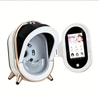 Analyseur de peau facial intelligent 3D professionnel alimenté par l'IA, connectivité Wi-Fi ABS, appareil de détection portable pour salon, domicile, clinique, 1 an