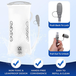Sac à dos d'hydratation léger pour la course à pied, sac <span class=keywords><strong>de</strong></span> poitrine avec poche à eau, sac à dos <span class=keywords><strong>de</strong></span> jour pour la randonnée, la course à pied, le cyclisme, les courses, le marathon - Product Image 4