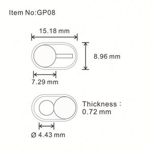 Cubierta Promocional para Cámara Web de Teléfono Inteligente, Cubierta Deslizante para Cámara Web de Teléfono Móvil, Servicio OEM ODM, Suministro Directo de Fábrica - Product Image 3