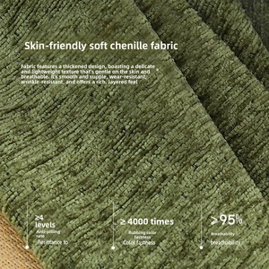 Sofá Cama Plegable para Sala de Estar, Modelo 258, de Doble Uso, con Relleno de Chenilla, Esponja y Látex, para Apartamentos Pequeños, Estudio, Sofá Individual - Product Image 2