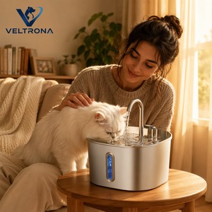 2.2L Stainless Steel Pet Water Fountain Automatic Circulating Smart Dispenser for Indoor Cats and <strong>Dogs</strong> - Product Image 6