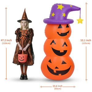 Juguete Inflable de Calabaza Roly Poly de 135x60cm, Decoración de Jardín para Halloween, Decoración de PVC para Exteriores, Unisex - Product Image 5