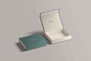 Caja de Joyería Rectangular Rígida de Cartón Reciclable Personalizable para Collares Pequeños con Logotipo, Cierre Magnético, Recubrimiento UV de Alta Calidad - Product Image 4