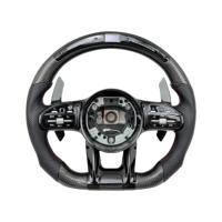 Volant en fibre de carbone véritable pour BMW E60 E46 E39 X5 E70 E81 E83 X1 E84 E87 E82 E92 E93 M3 Série 3 E90 Amélioration du volant