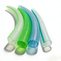 Tuyau d'irrigation en PVC transparent haute pression de 100 m, durable, flexible, écologique, non toxique, avec renfort en fibre tressée