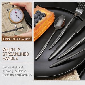 Ensemble de couverts en métal de qualité supérieure, inoxydable et résistant à la chaleur, idéal pour les événements sociaux et les repas paisibles en cuisine, offrant une utilisation régulière - Product Image 5