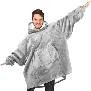 Caldo di Grandi Dimensioni Sherpa Coperta <span class=keywords><strong>Con</strong></span> Cappuccio <span class=keywords><strong>Felpa</strong></span> - Product Image 4
