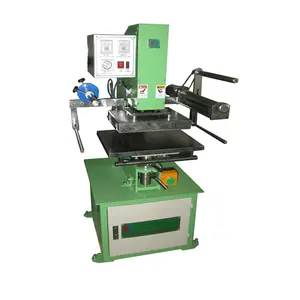 Pneumatic Sweets Garment Packaging Hot Stamping Machine semi automatic Gilding Bronzing Machine