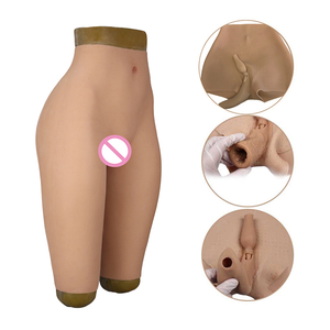 Siliconen Realistische Fake <span class=keywords><strong>Vagina</strong></span> Lift Hip Sexy Slipje Kut Transgender Shaper Broek Butt Panty Voor Crossdresser Travestiet - Product Image 2