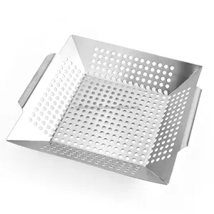 Cesta de acero inoxidable <span class=keywords><strong>para</strong></span> carne y verduras, sartén de alta calidad - Product Image 1
