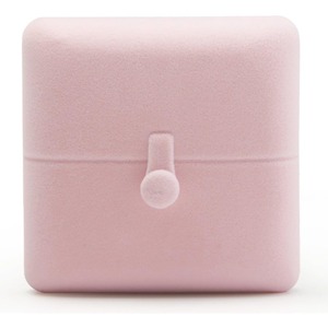 Caja de terciopelo rosa para joyería, caja de exhibición y almacenamiento para pendientes y colgantes, personalizable según las necesidades. - Product Image 6