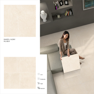 กระเบื้องปูพื้นพอร์ซเลน GVT สีเบจไอวอรี่แบบมันเงา ลายหินอ่อนพรีเมียม สำหรับพื้นที่อยู่อาศัยและพื้นที่เชิงพาณิชย์ - Product Image 5