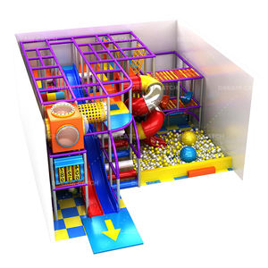 เครื่องเล่นสนามเด็กเล่นในร่ม ดีไซน์นุ่มนวล พร้อมสไลเดอร์คู่ บ่อบอล และเกมส์อินเทอร์แอคทีฟสำหรับเด็ก รุ่น Dream Catch Commercial - Product Image 2