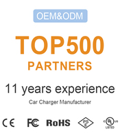 Untuk Pengisian Daya Cepat Mini PD 40W Dual USB Type-C QC3.0 12V Pengisi Daya Mobil untuk Laptop & Earphone