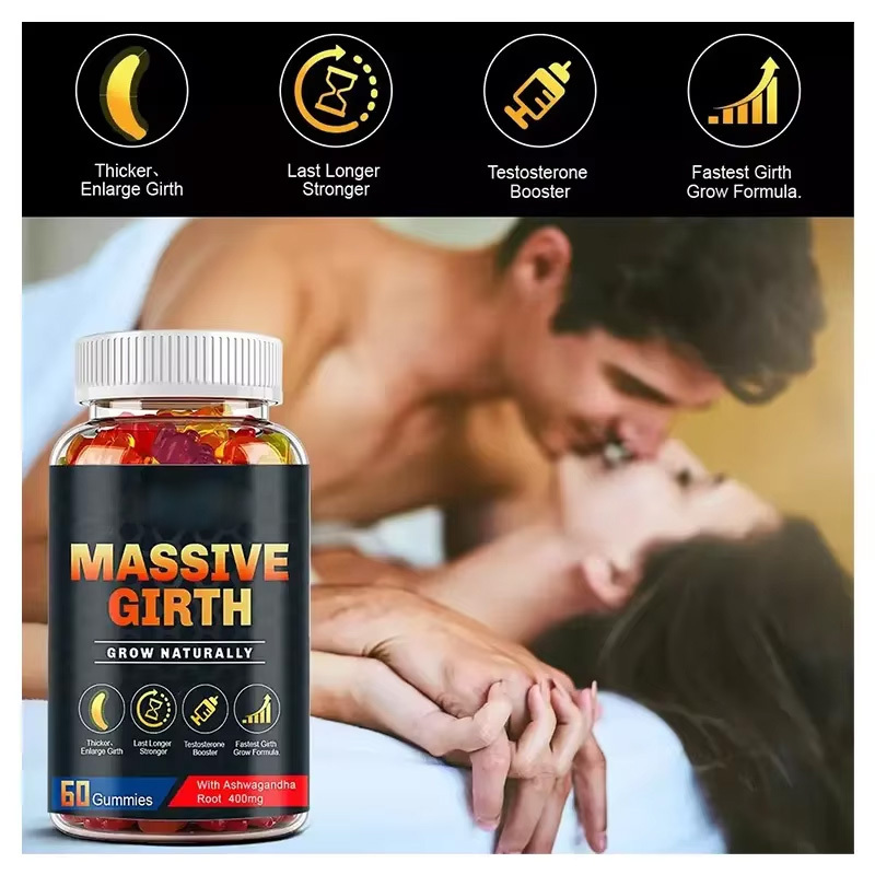 Biochealth OEM Male Enhancement Gummies Newborn Vitamins for Male Enlargement Thicken Lengthen 3 Inch Growth Ashwagandha Massive