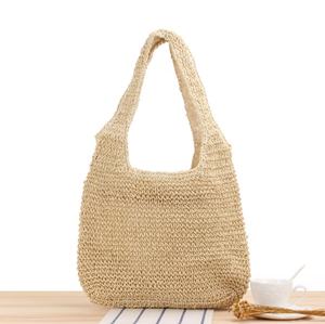 2025 concepteur marocain fait à la main tissé rotin sac à bandoulière <span class=keywords><strong>grande</strong></span> capacité vacances plage sac fourre-tout dames sac de paille avec poignée - Product Image 3