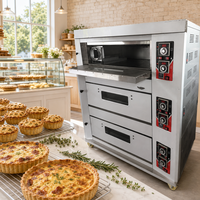 Oven Komersial Rui Tai 3 Lapis 6 Loyang, Stainless Steel Operasi Sederhana Mudah Dibersihkan, Cocok untuk Toko Roti, Toko Kue, dan Pembuatan Roti