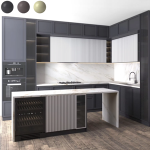 Muebles de Cocina Modernos de Alta Gama, Estilo Italiano, Laminado Blanco de Lujo, en Paquete Plano - Product Image 5