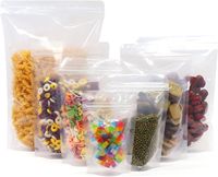 Staande zak, transparante zak met ritssluiting, transparante voedselverpakkingszak, hersluitbare zak voor gedroogd fruit, vochtbestendig