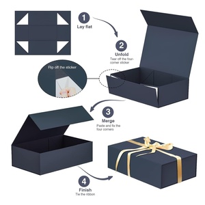 Wholesale Popular Fancy Reusable Closure Flip Top Rigid <b>Gift</b> Packaging <b>Magnetic</b> <b>Box</b> With Customized Logo - Product Image 2
