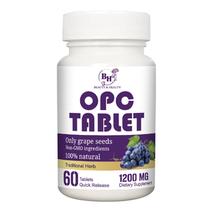 Doğal Vegan dostu üzüm çekirdeği ekstresi <span class=keywords><strong>OPC</strong></span> Tablet antioksidan takviyesi yetişkinler için toptan tedarikçisi özel hizmet - Product Image 1