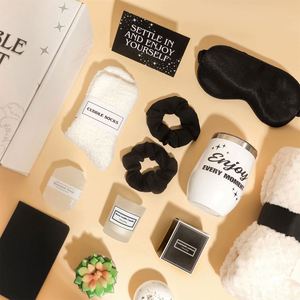 Uv Printed Cup Handmade Soap Bath Ball Realistic Plant Black and White Series Item Present Promotional <b>Gift</b> <b>Set</b> for Women - Product Image 3