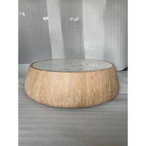 Modern <b>Coffee</b> <b>Table</b> 1200 x 1200 x 330 <b>Wood</b> <b>Round</b> Top Home Furniture - Product Image 4
