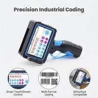 Impresora de Inyección de Tinta Portátil de 12.7mm, 600DPI, Pantalla Táctil de 5 Pulgadas, Codificador de Fecha, Lote, Código de Barras, QR, TIJ para Cartón, Metal y Plástico