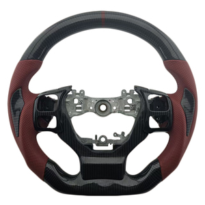 Volant de direction pratique en fibre de carbone perforée avec revêtement en cuir pour Lexus ES250 RX300 RX - Vente chaude - Product Image 1