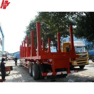 Camion de Transport à trois axes en bois, Semi-remorque, nouveau Design de constructeur chinois, camion de Transport de bûches