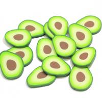 4 Stijlen Schattige Avocado Schijfjes Polymer Clay Sprinkles voor Nagelkunst DIY Decoratie Slime Benodigdheden Sneeuwbol Tumbler Vullingen
