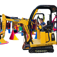 Vente en gros d'équipements de jeux pour enfants en fibre de verre pour l'extérieur, tels que les excavateurs, destinés aux centres commerciaux et autres parcs d'attractions VEKAIN WZD-11 CE