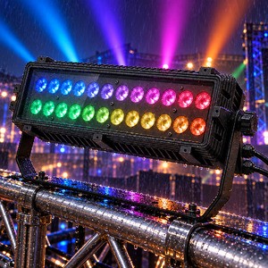 Wall Washer LED <b>Light</b> 24x20W RGBW 4-in-1 IP65 Segment Control Narrow Lens Outdoor <b>DMX</b> - Product Image 4