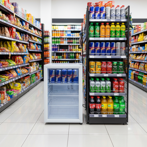 Meilleures ventes d'équipements de réfrigération 2026 Boissons énergisantes Réfrigérateur Red <span class=keywords><strong>Bull</strong></span> avec porte en verre - Product Image 1