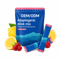 Dropshipping OEM Bubuk Suplemen Energi Herbal Raspberry Lemonade untuk Semua