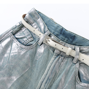 Design personnalisé Sense Jeans Style <span class=keywords><strong>Français</strong></span> Rétro Laver L'eau Lâche Tube Droit Pantalon Large Jambe - Product Image 4
