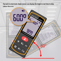 Télémètre laser INORM 60m 100m en gros, haute précision 2mm, batterie lithium rechargeable 1000mAh, mesure longueur, surface, volume, angle