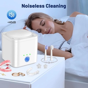 Nettoyeur à ultrasons simple pour bijoux, bagues en or/argent, prothèses dentaires, 230 ml - Product Image 5
