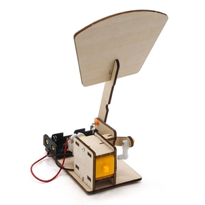 OKYN-G6611 Fan <b>Robot</b> DIY Wooden <b>Kit</b> for Small Scientific Crafts - Product Image 2