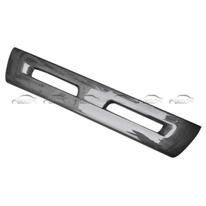 Cache-plaque d'immatriculation en fibre de carbone pour pare-chocs avant Mitsubishi Lancer EVO X 10ème génération 2008-2009 - Accessoire de style automobile - Product Image 3