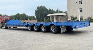 <span class=keywords><strong>Semi</strong></span>-remorque à plateau surbaissé, <span class=keywords><strong>semi</strong></span>-remorque à plateau surbaissé en acier Panda, suspension <span class=keywords><strong>rigide</strong></span>, haute capacité, 3 essieux, 16/18 mètres, 80 tonnes - Product Image 3