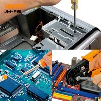 Kit d'outils professionnels de 17 pièces pour la maintenance des réseaux informatiques, certifié CE, marque JAKEMY, outil manuel pour la construction et l'entretien des réseaux PC