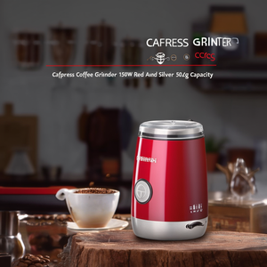 Molinillo de Café Cafexpress Rojo y Plateado G20076 de 150W - Product Image 3