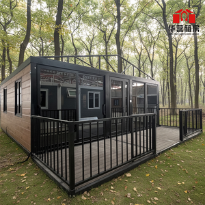 Casa Container Prefabbricata di Lusso Personalizzata da 40 Piedi, Espandibile, Moderna e Traspirante, con Bagno, Cucina e <span class=keywords><strong>Soggiorno</strong></span> - Product Image 1