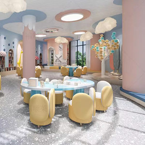 Mesa y silla de educación temprana para niños Chiquitos, sofá, juego de muebles para el aula, tienda de muebles para niños, exhibición de área de juegos - Product Image 1