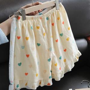 ชุดนอนขาสั้นระบายอากาศบางทรงหลวมของผู้หญิงชุดนอนทันสมัยพิมพ์ลายใหม่สำหรับฤดูร้อน - Product Image 1