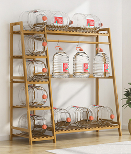 Estante Colgante de Bambú Estable Daily Flow SYT para <span class=keywords><strong>Armario</strong></span>, Zona de Extensión, Estante de Almacenamiento Abierto para Ropa Plegada en Esquina - Product Image 6
