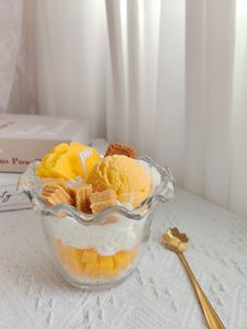 Glass <b>Cup</b> Dessert Scented Candle Simulation Fruit Yogurt Ice Cream Soy Wax Decor Gift - Product Image 5